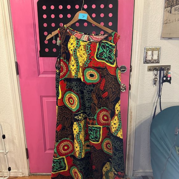 African print dress - Picture 2 of 4